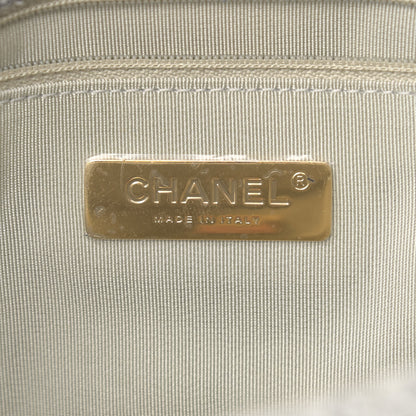 Chanel Tweed Quilted Medium Chanel 19 Flap Grey Ecru 6 of 9