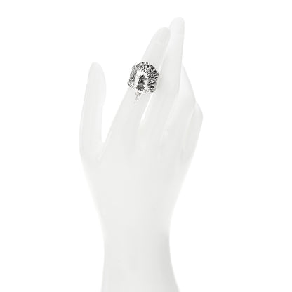 Gucci Sterling Silver Large Anger Forest Eagle Head Ring 50 5.5 1 of 7