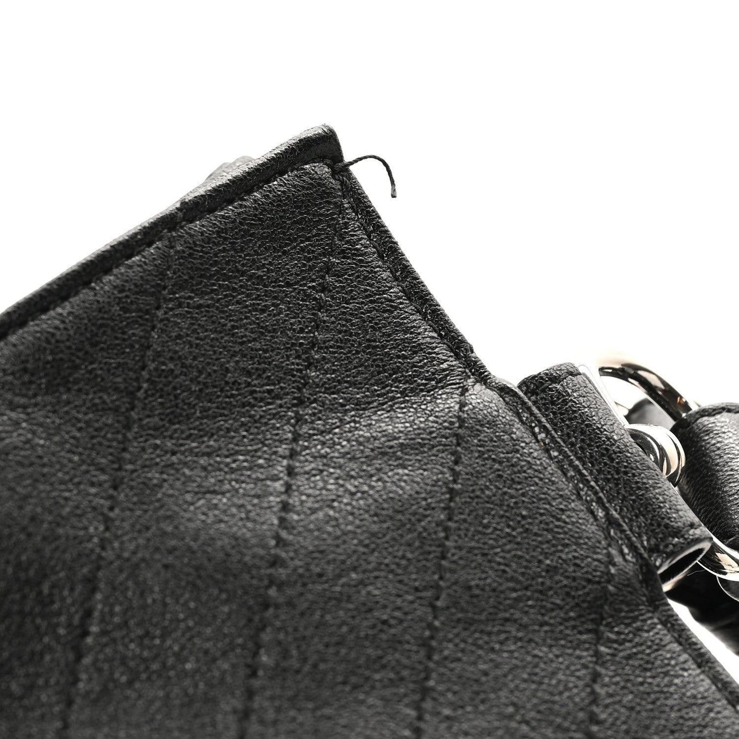 Gucci Sakai Be Green Calfskin Diagonal Stitched Medium Blondie Tote Black 11 of 11
