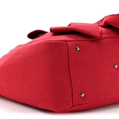 Valentino Garavani Canvas Atelier 02 Bow Edition Small Tote Bag Red 10 of 11