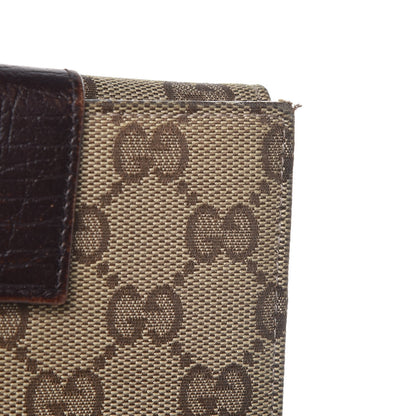 Gucci Monogram Web Hasler French Flap Wallet Brown 8 of 11