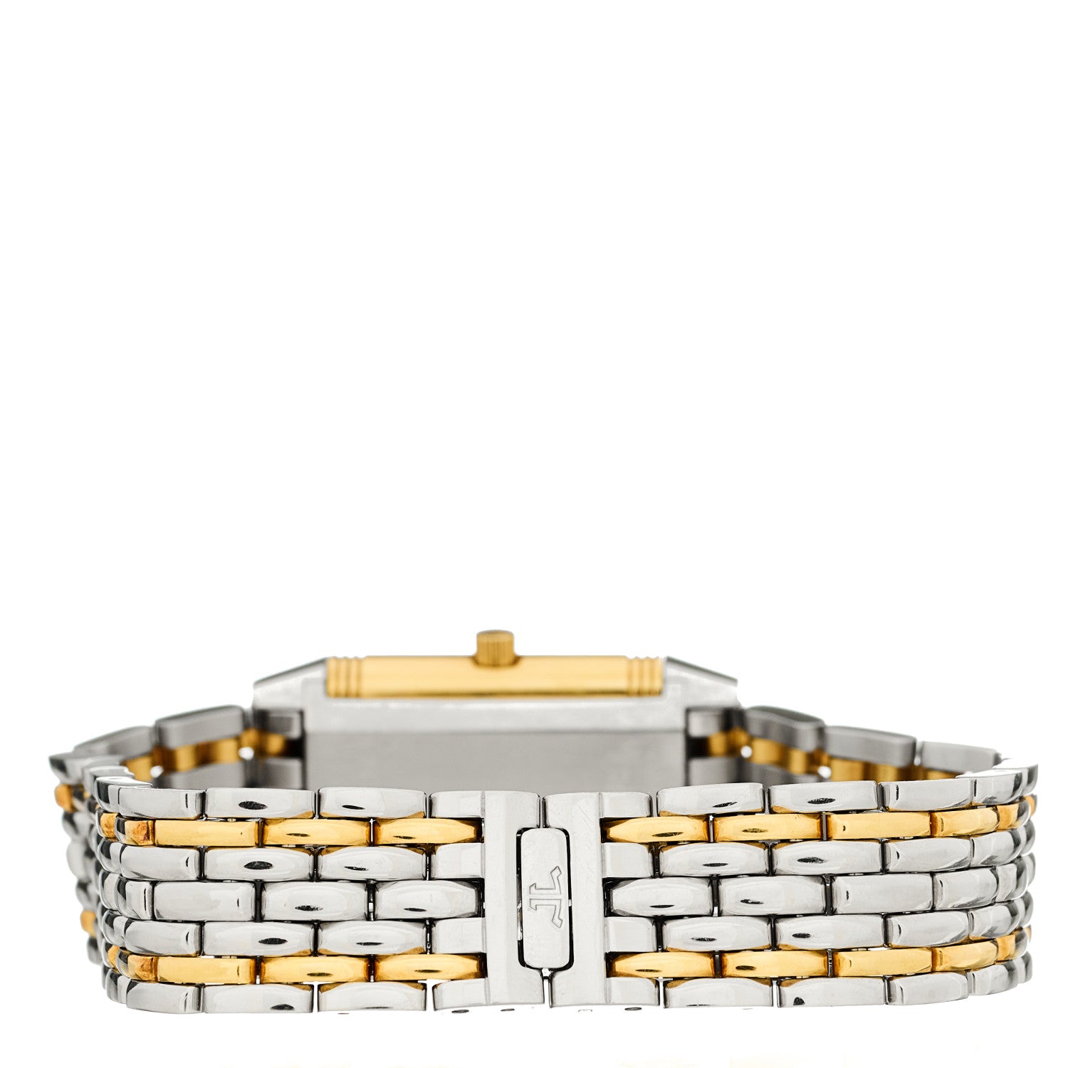 Jaeger-LeCoultre Stainless Steel 18K Yellow Gold 20mm Reverso Lady Manual Winding Watch White 260.5.86 3 of 4