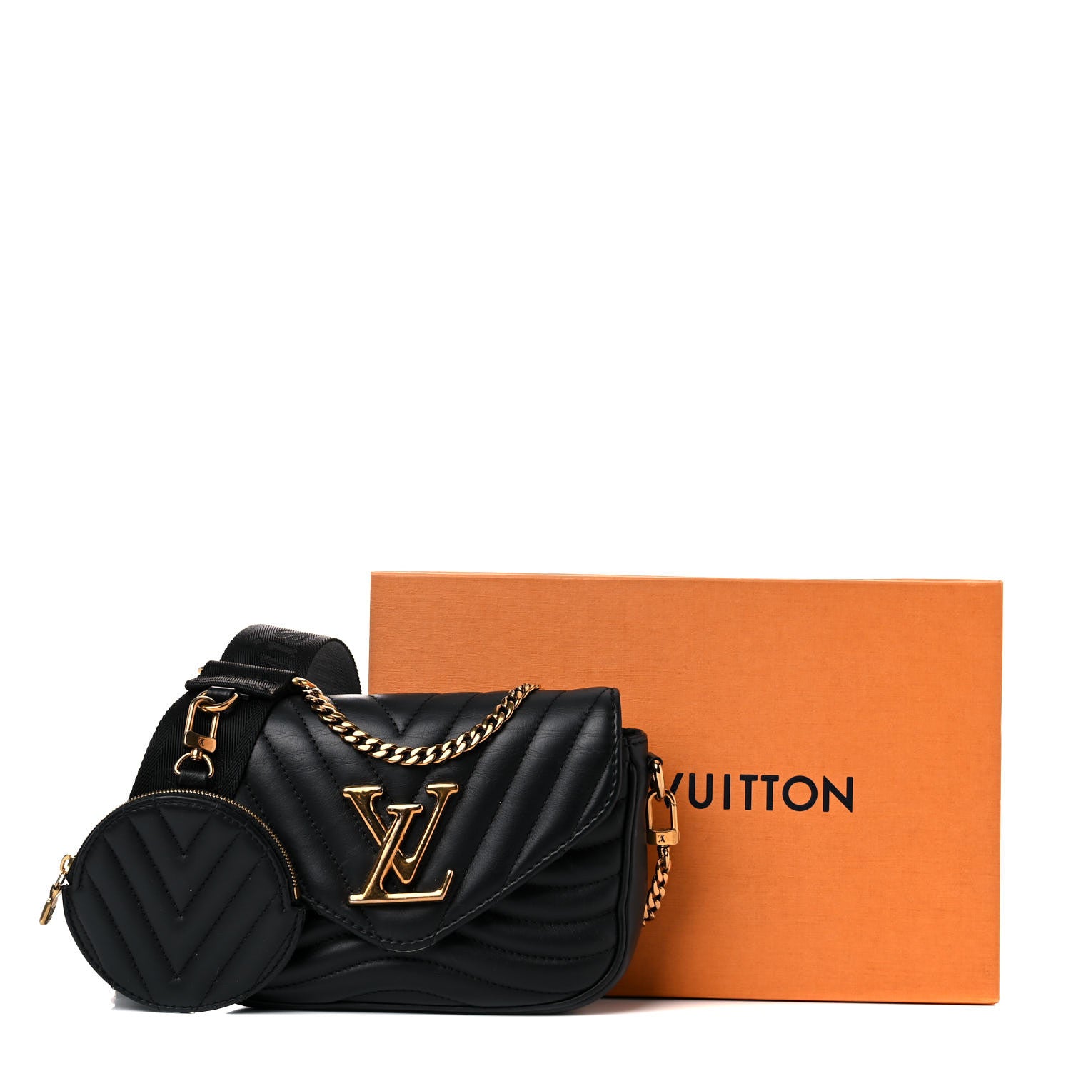 Louis Vuitton Calfskin New Wave Multi Pochette Black 17 of 17