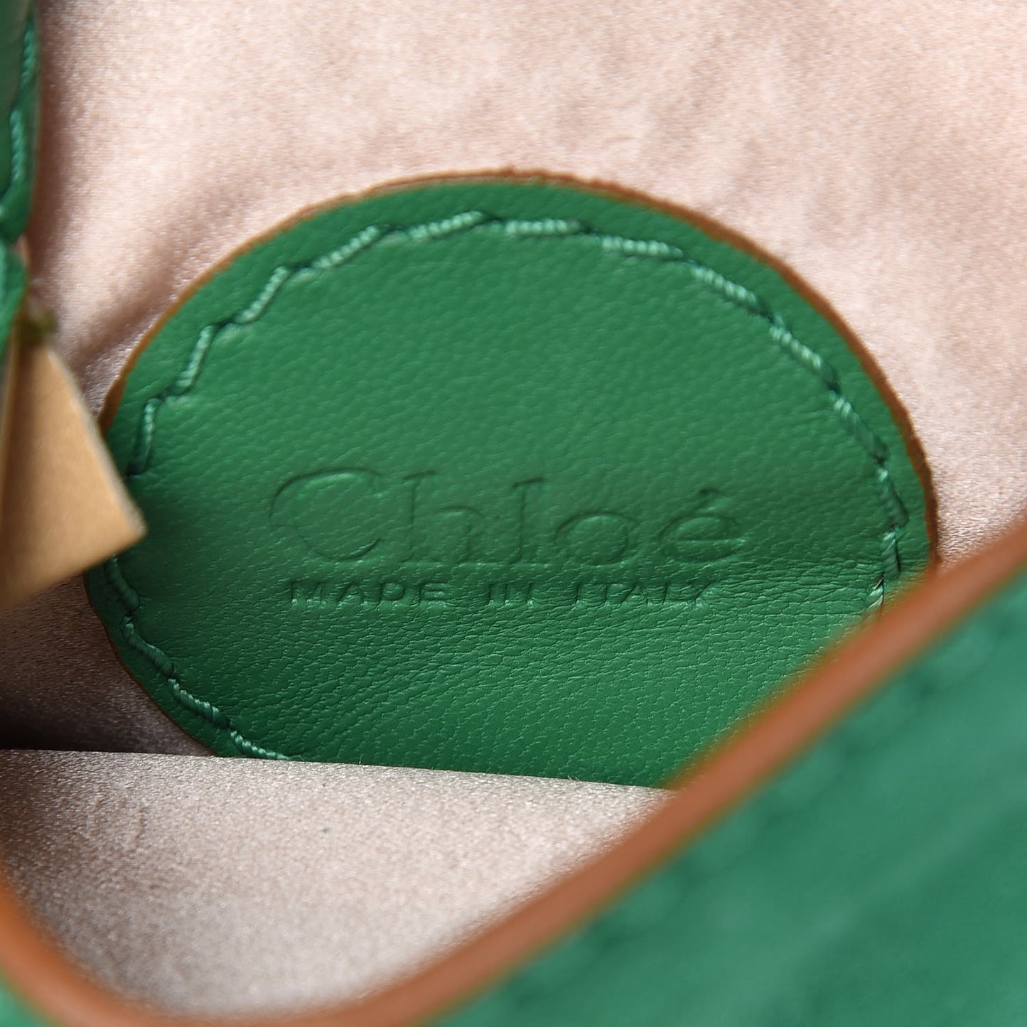 Suede Chain Bag Green