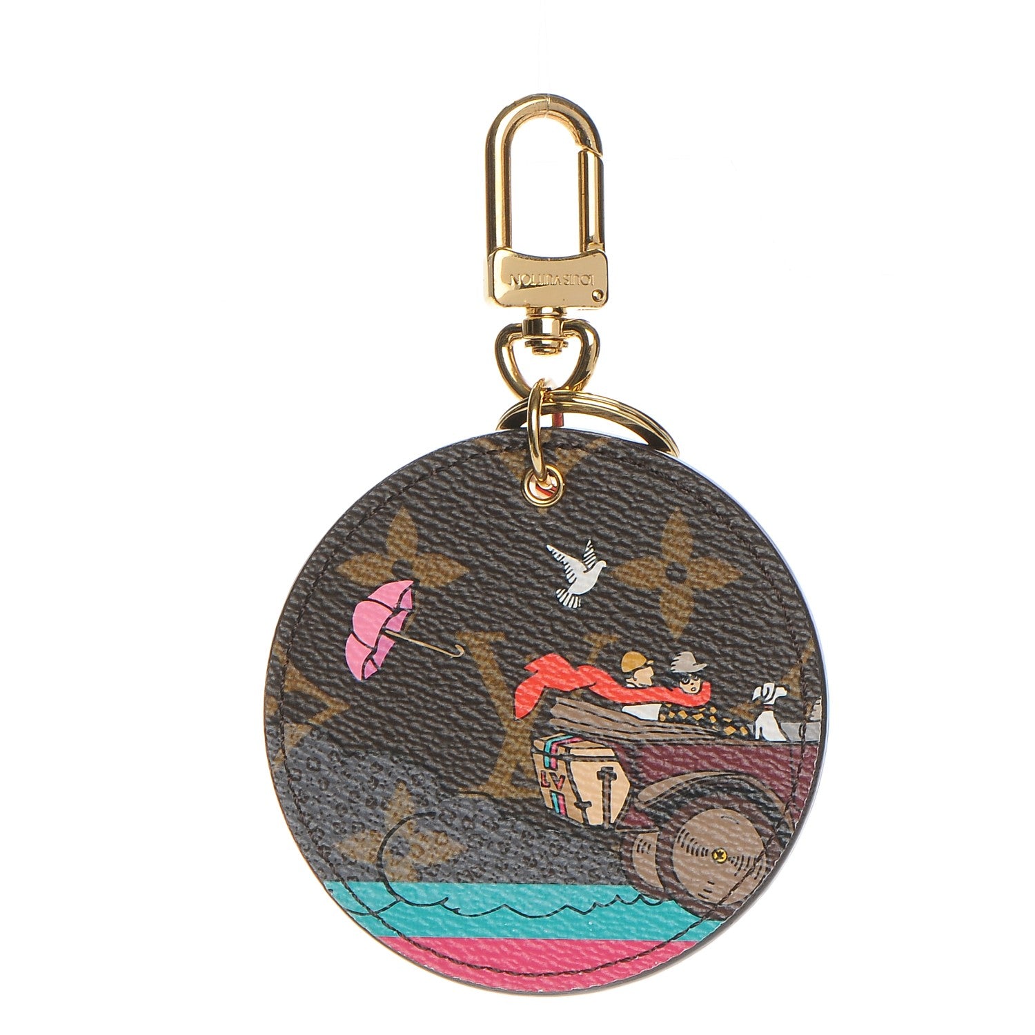 Louis Vuitton Monogram 2015 Christmas Animation Bag Charm Key Ring 1 of 5