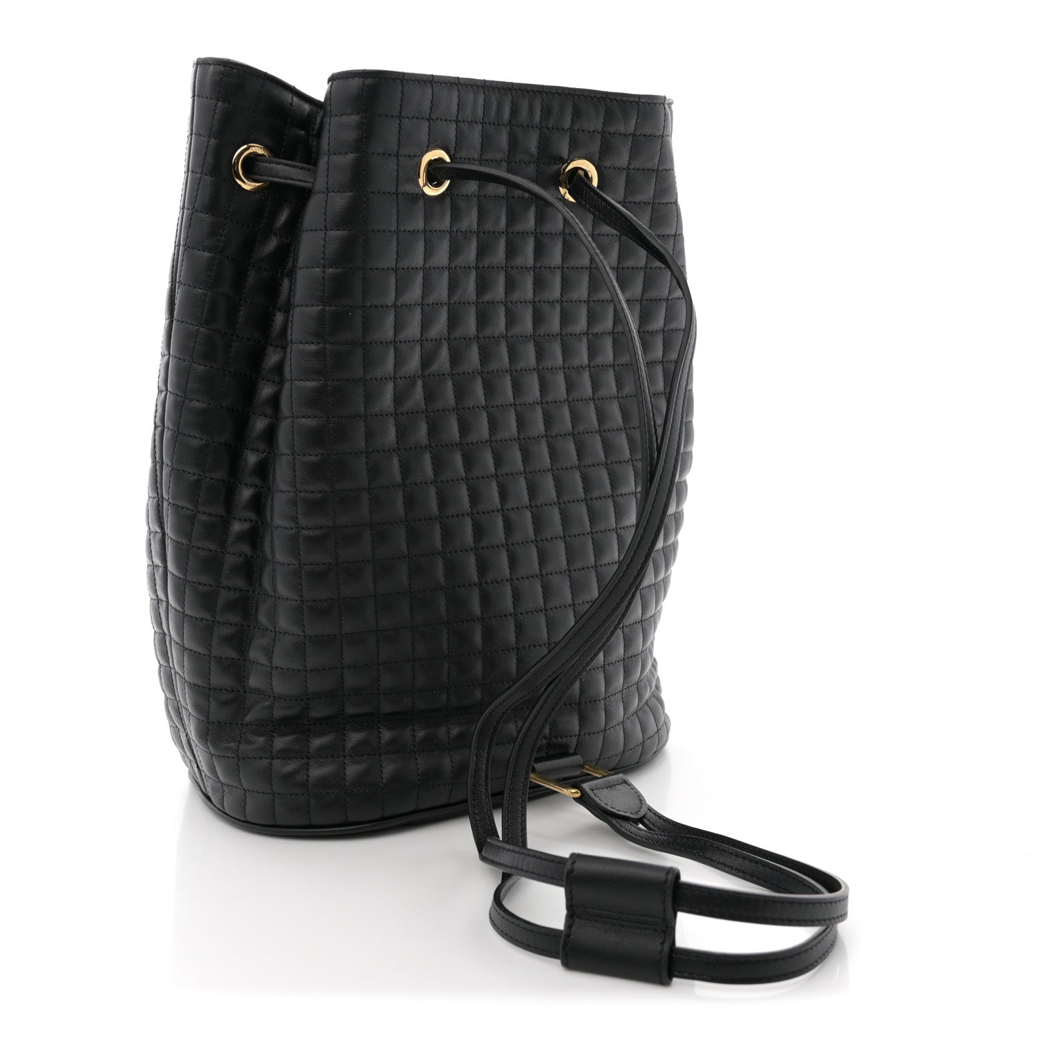 c-bags leather backpacks Celine Calfskin Quilted Small C Backpack Black 1766823 – FASHIONPHILE