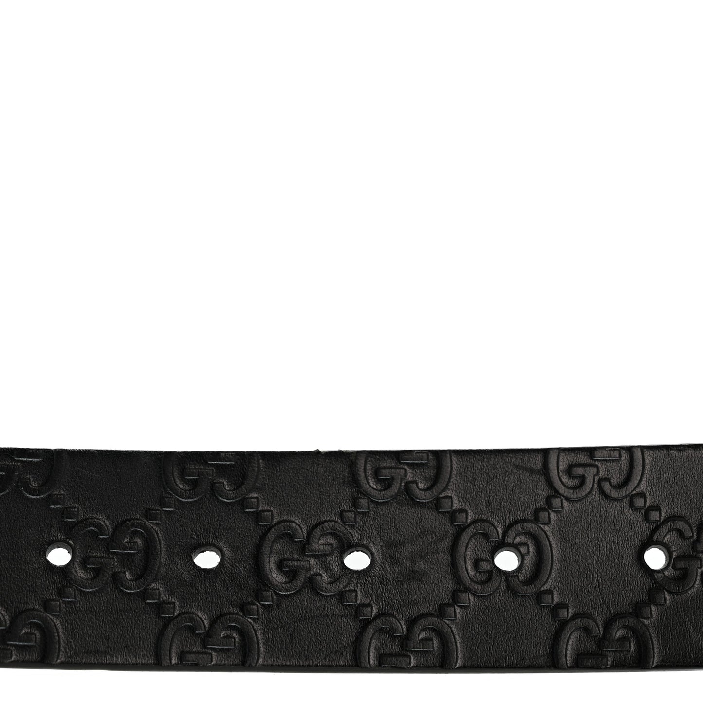Guccissima Square G Belt 80 32 100 40 Black