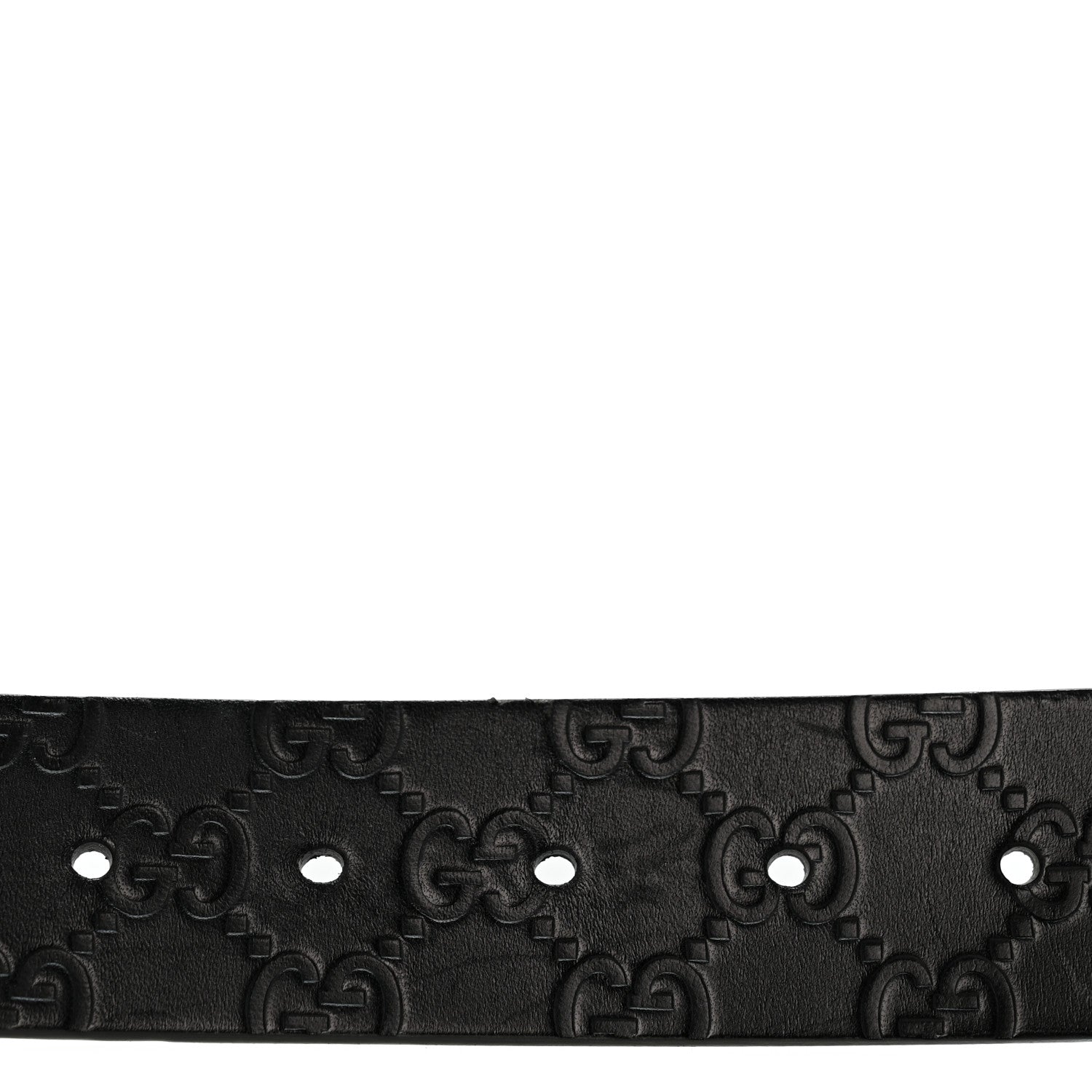 Gucci Guccissima Square G Belt 80 32 100 40 Black 3 of 8