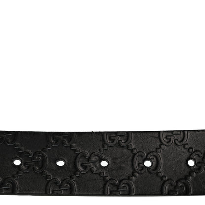 Gucci Guccissima Square G Belt 80 32 100 40 Black 3 of 8