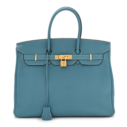 Hermes Togo Birkin 35 Blue Jean 1 of 14