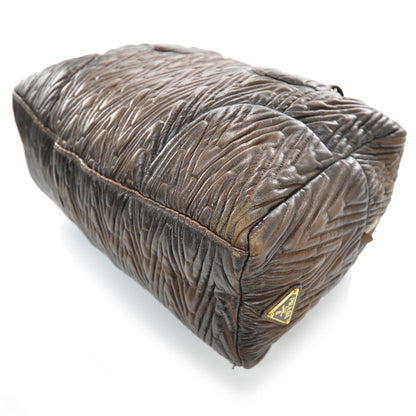 Prada Nappa Antic Chevron Bauletto 5 of 11