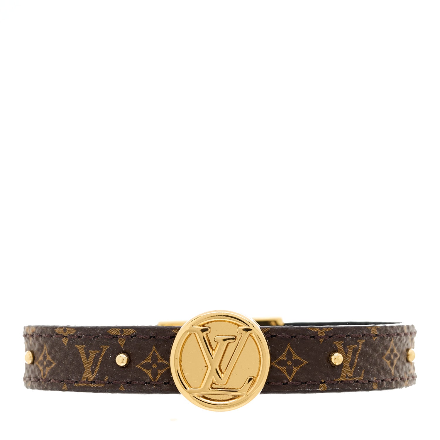 Louis Vuitton Monogram LV Circle Reversible Bracelet Black 2 of 8