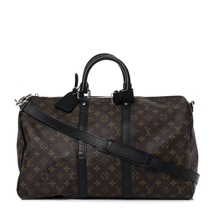Louis Vuitton Monogram Macassar Keepall Bandouliere 45 1 of 22