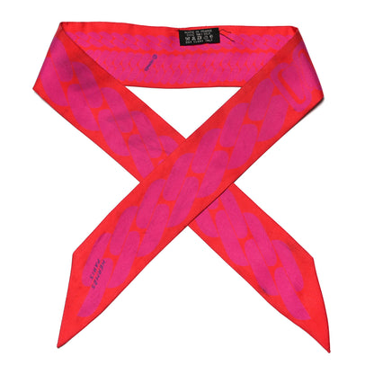 Hermes Silk Clic C'est Noue Twilly Rouge Grenadine Fuchsia 1 of 6