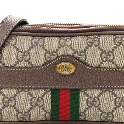 Gucci GG Supreme Monogram Web Mini Ophidia GG Bag Brown 10 of 14