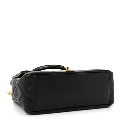 Chanel Caviar Quilted Small Top Handle Flap Black 4 of 11