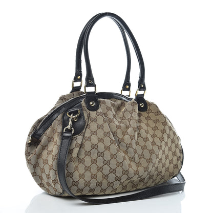 Gucci Monogram Medium Sukey Boston Bag Brown 3 of 12