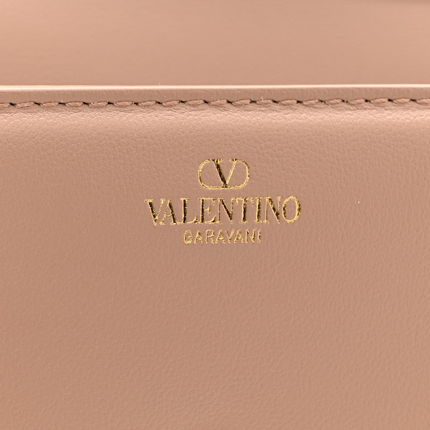 Calfskin Enamel Vlogo Small Loco Shoulder Bag Rose Cannelle