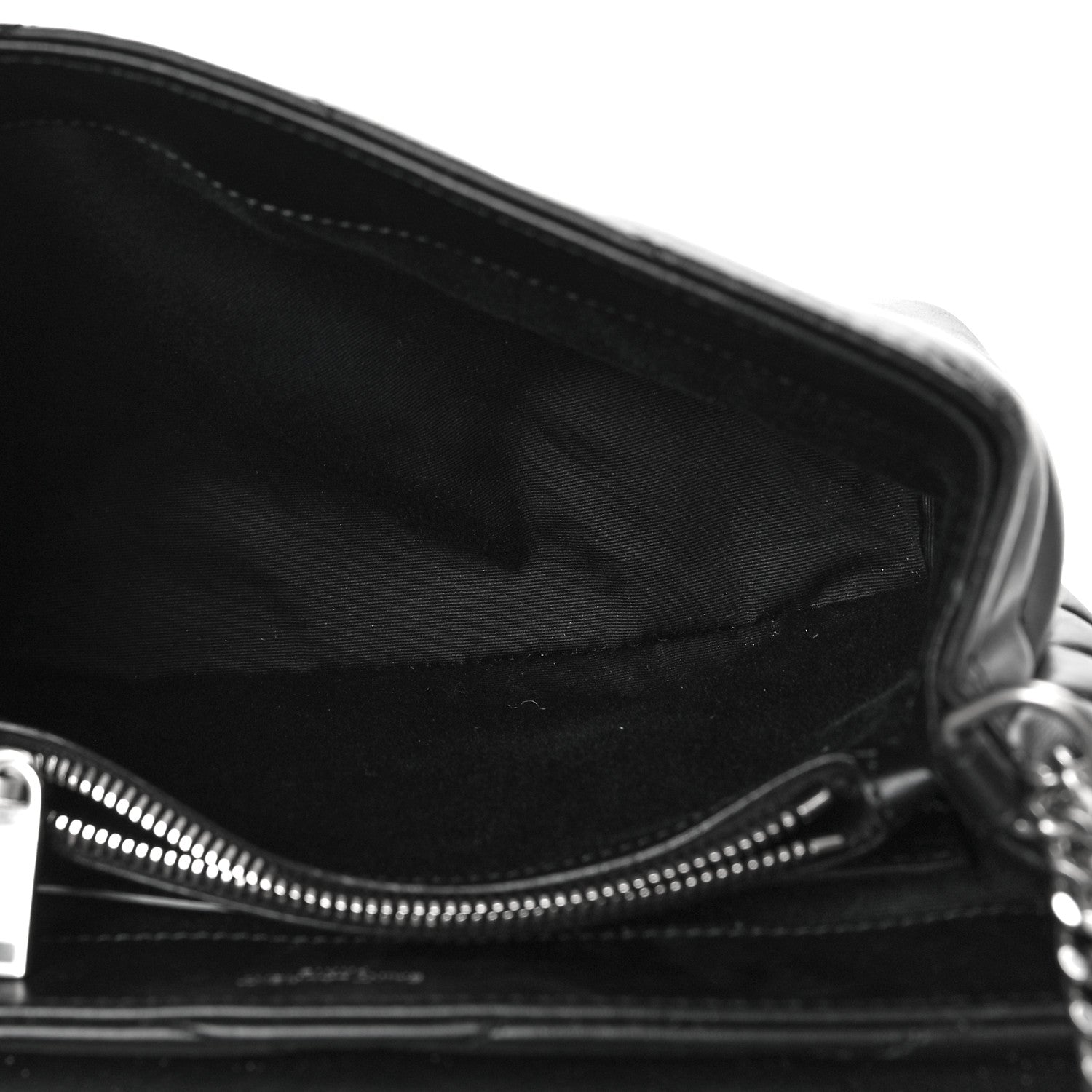 Saint Laurent Calfskin Y Quilted Monogram Small Loulou Chain Satchel Black 5 of 12