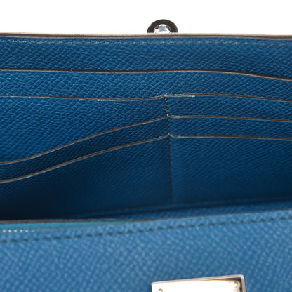 Hermes Epsom Kelly Longue Wallet Bleu Izmir 16 of 17