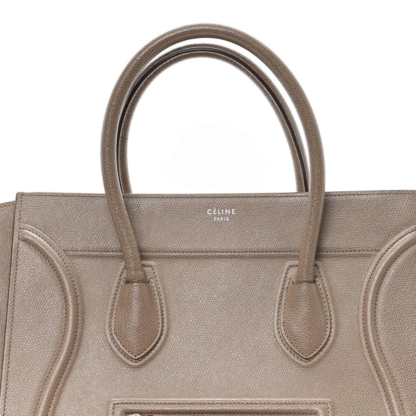 Grained Calfskin Medium Phantom Luggage Taupe