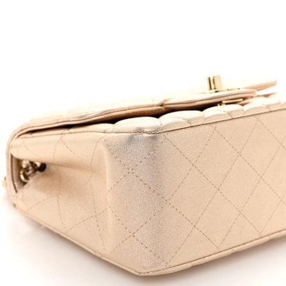 Chanel Metallic Lambskin Quilted Mini Square Flap Gold 9 of 10