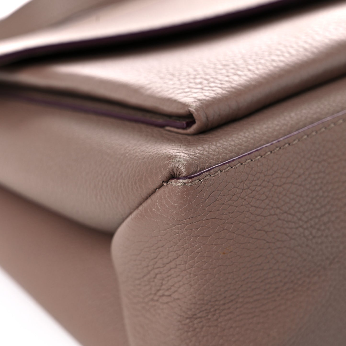 Soft Calfskin My Lockme Top Handle Taupe Glace