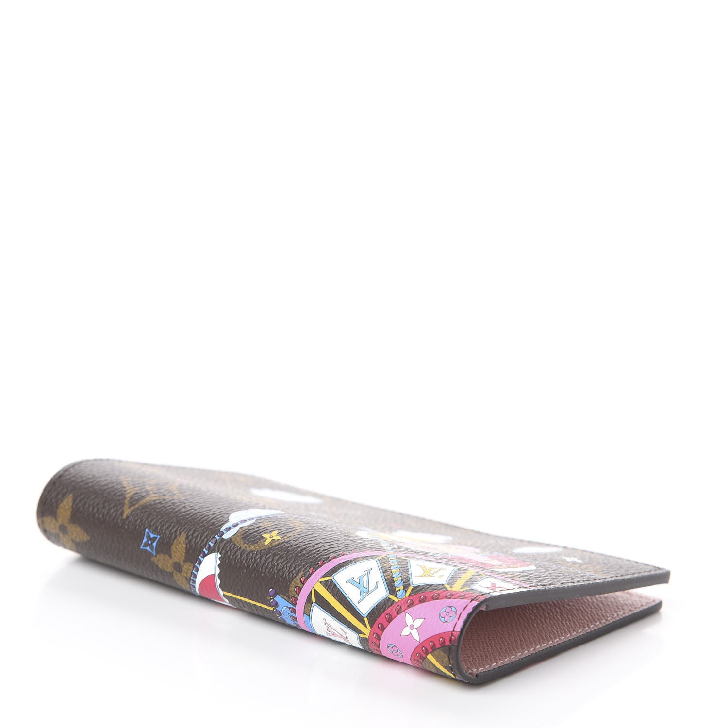 Louis Vuitton Monogram 2020 Christmas Animation Big Wheel Passport Cover Rose Ballerine 3 of 5