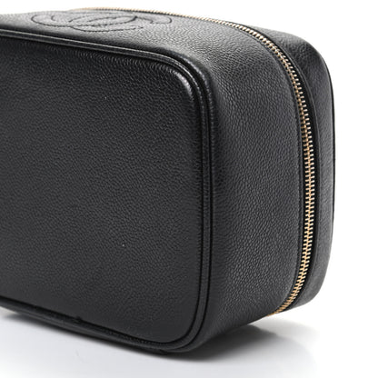 Chanel Caviar CC Vanity Cosmetic Case Black 9 of 9