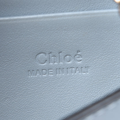 Chloe Suede Calfskin Mini Faye Shoulder Bag Fresh Blue Green 6 of 12