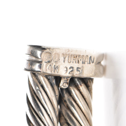 David Yurman Sterling Silver 14K Yellow Gold 10mm Double X Bracelet 5 of 5