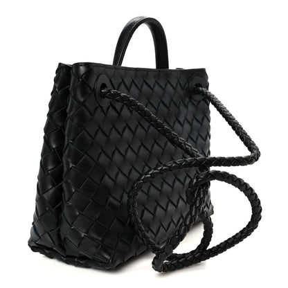 Bottega Veneta Nappa Intrecciato Small Andiamo Shoulder Bag Black 3 of 10