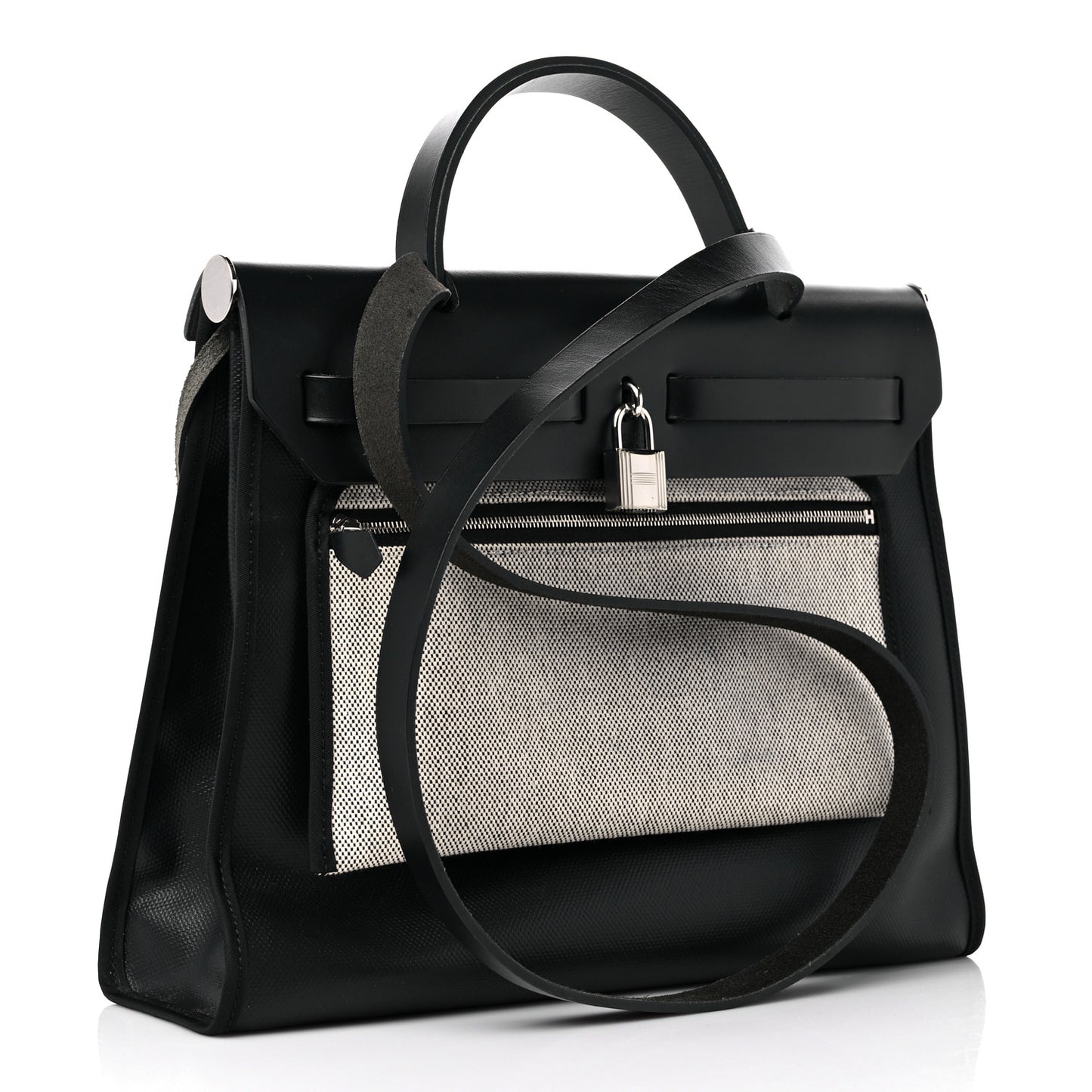 Toile H Berline Vache Hunter Herbag Zip PM 31 Black Ecru