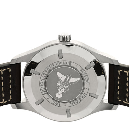IWC Stainless Steel Calfskin 40mm Pilot Mark XVIII Edition Le Petit Prince Automatic Watch Blue IW327010 4 of 5