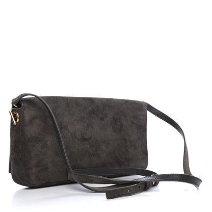 Saint Laurent Suede Monogram Tassel Kate 99 Pebble 2 of 4