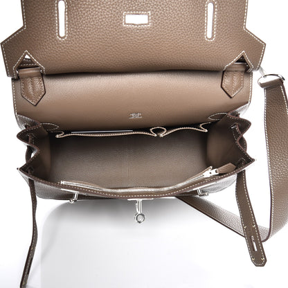 Hermes Taurillon Clemence Jypsiere 31 Etoupe 5 of 11