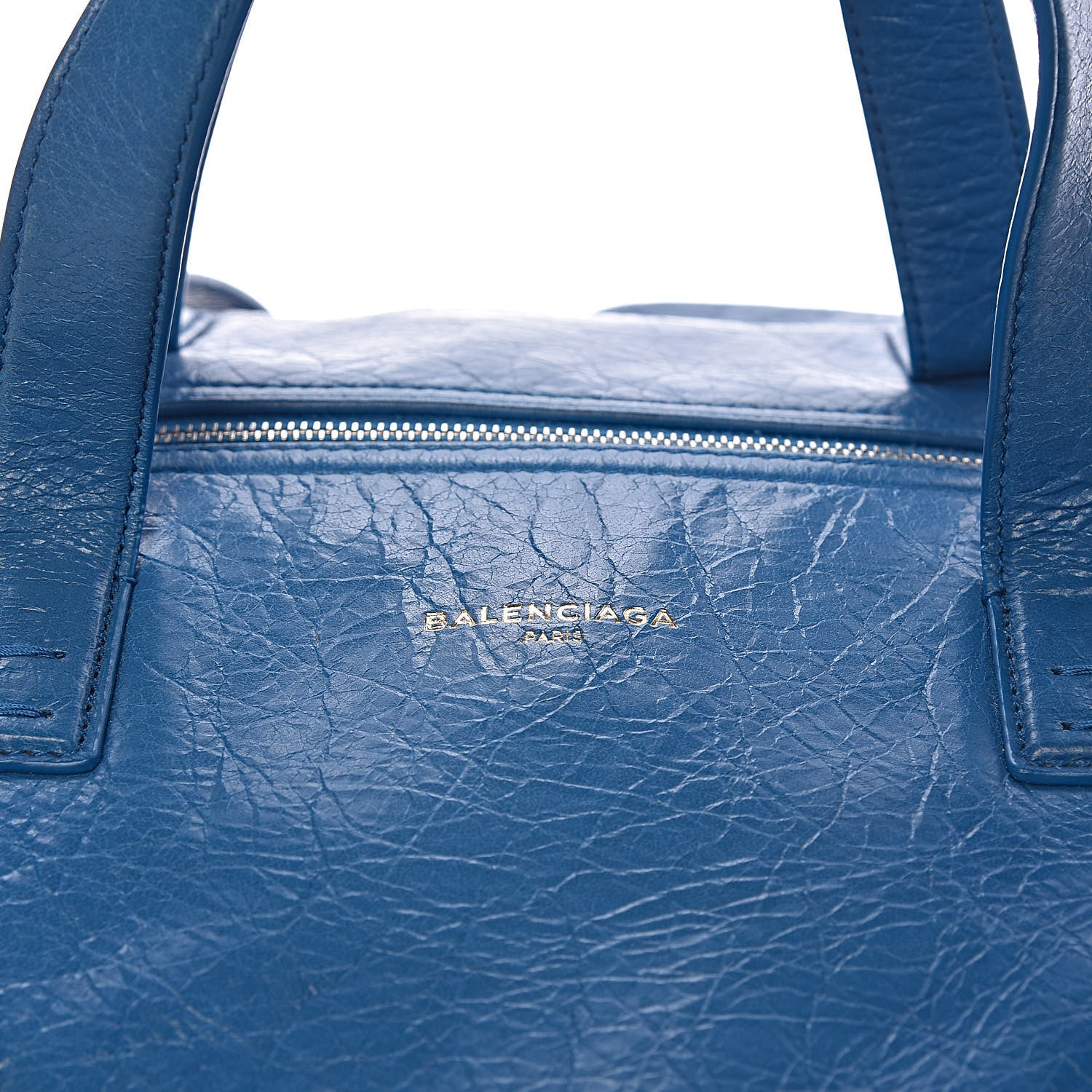 Balenciaga Agneau Arena Round Air Hobo Bleu De Prusse 10 of 10