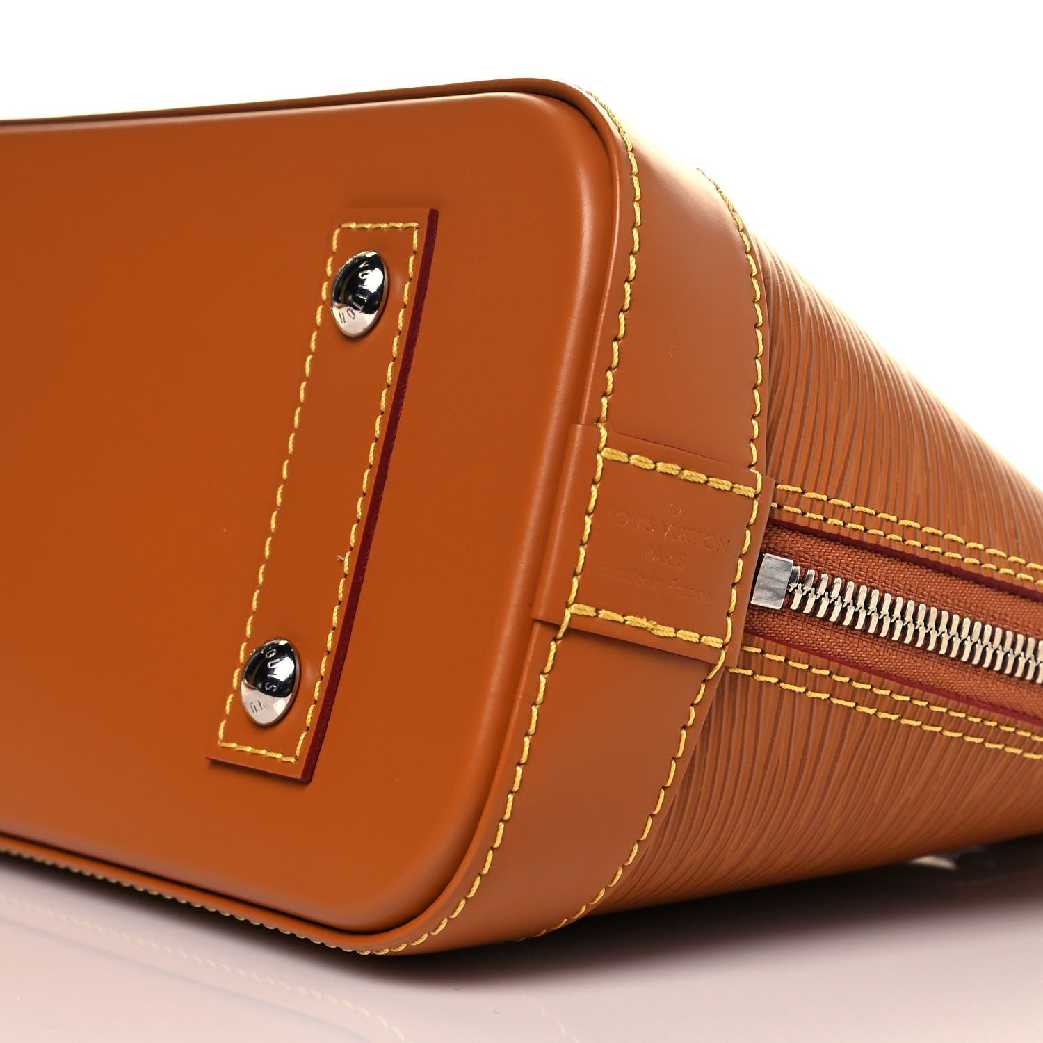 Louis Vuitton Epi Jacquard Alma BB Honey Gold 8 of 9