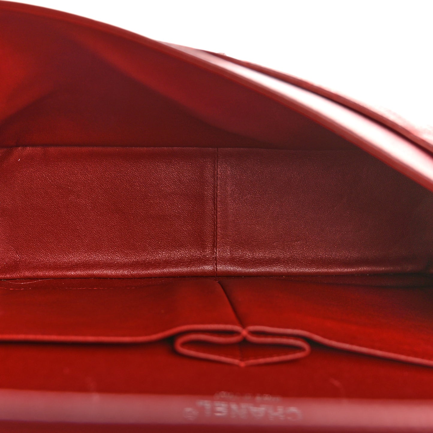 Caviar Quilted Jumbo Double Flap Dark Red