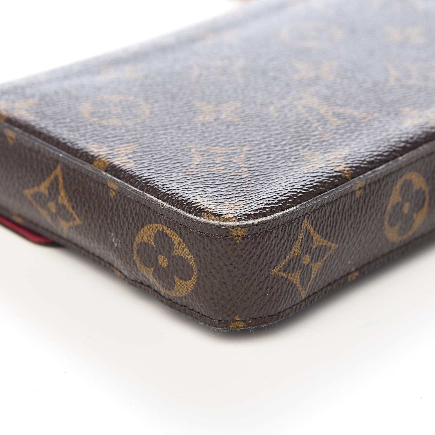 Louis Vuitton Monogram Pochette Felicie Chain Wallet Fuchsia 12 of 16