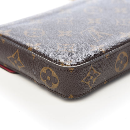 Louis Vuitton Monogram Pochette Felicie Chain Wallet Fuchsia 12 of 16