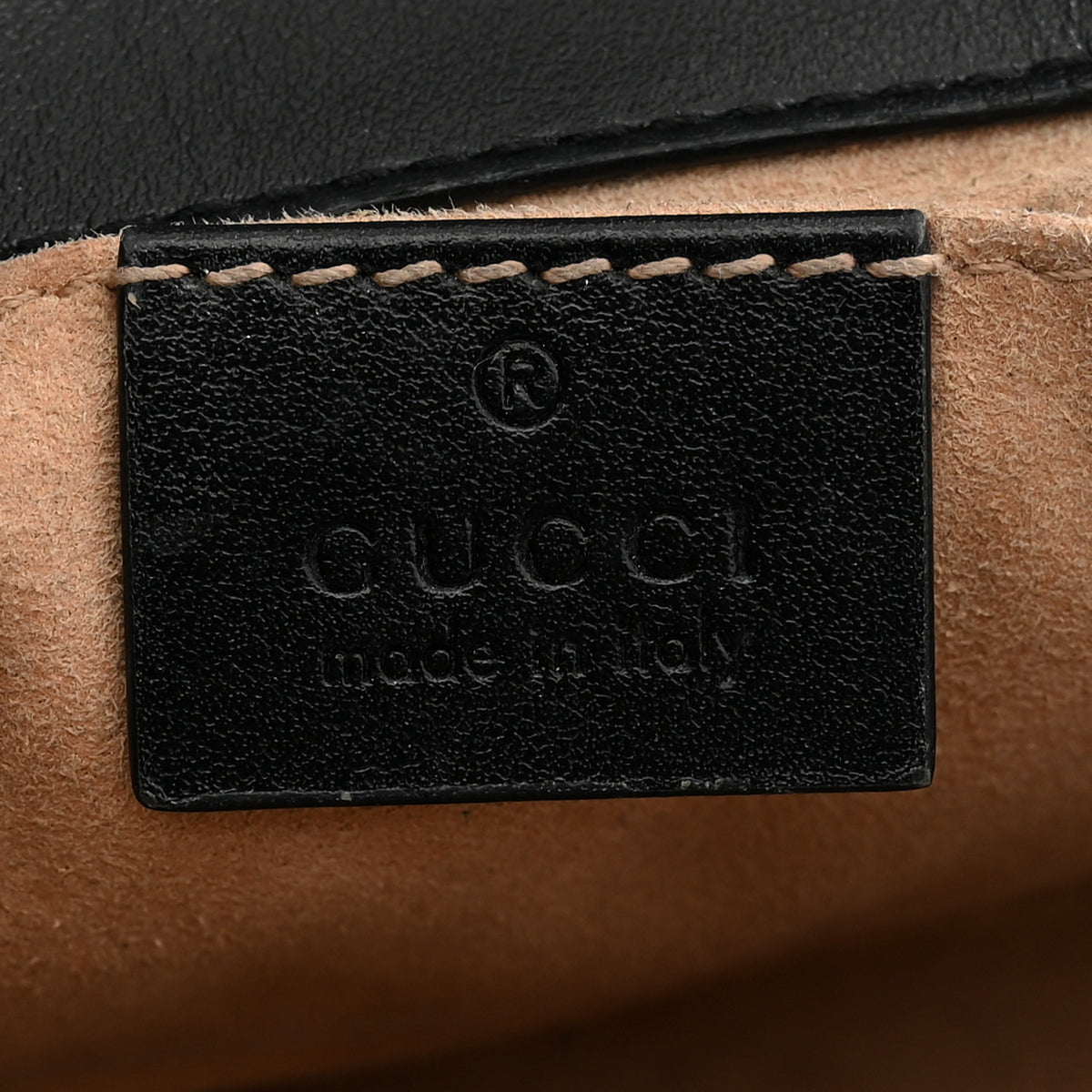 Gucci Calfskin Matelasse Mini GG Marmont Shoulder Bag Black 6 of 14