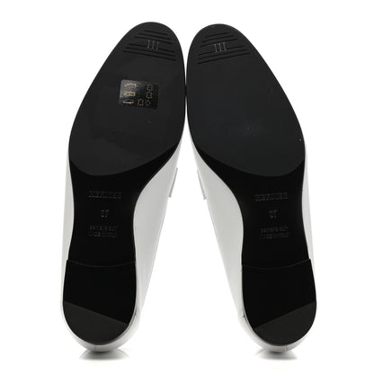Hermes Calfskin Womens Paris Loafers 37 White 5 of 8
