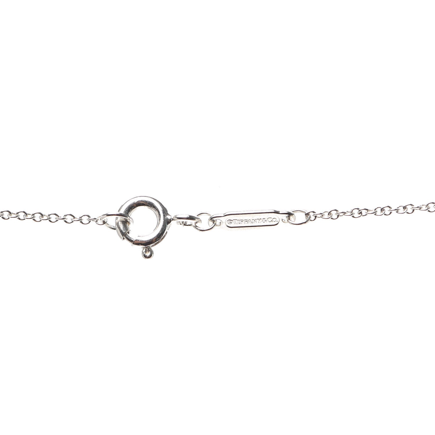 Tiffany Sterling Silver NY Tag Necklace Red 4 of 6