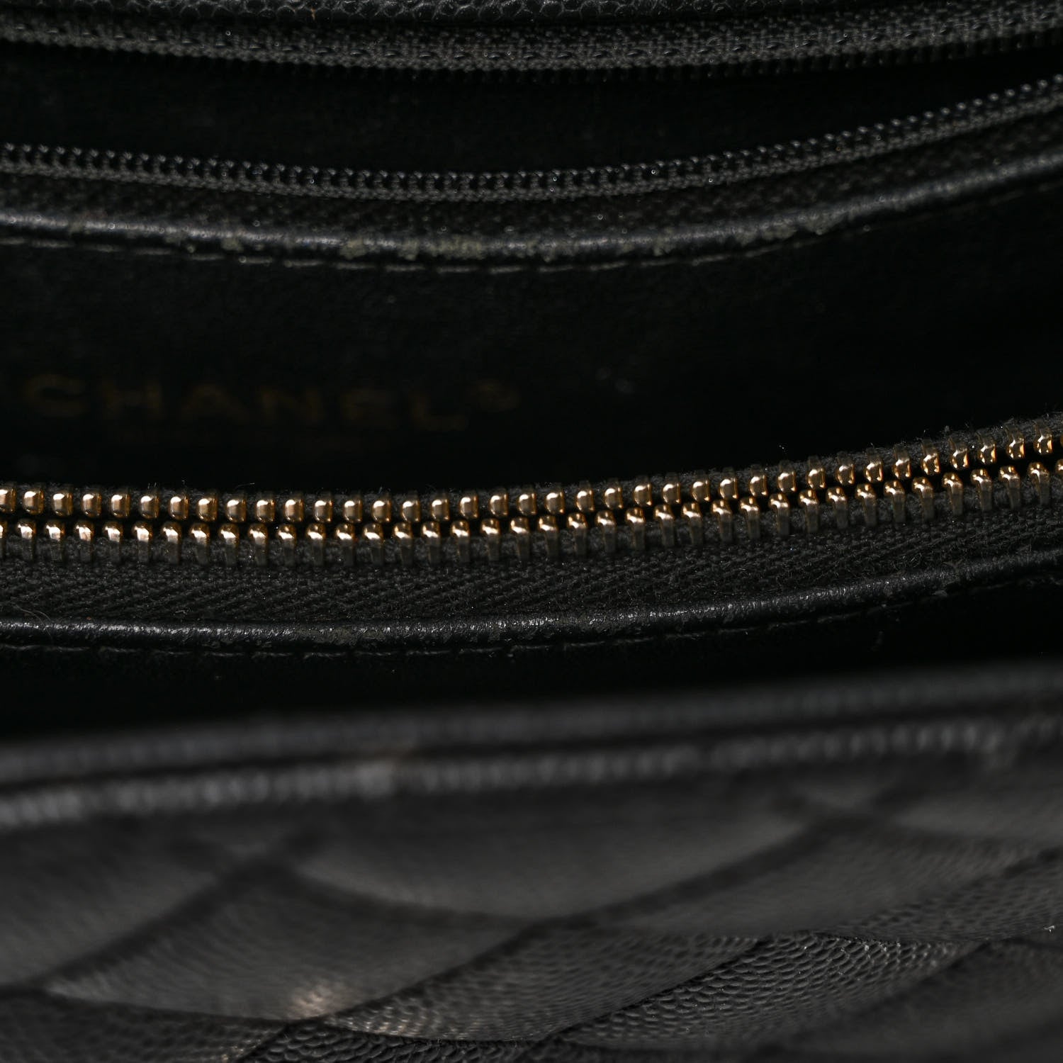 Chanel Caviar Lizard Quilted Large Coco Handle Flap Black 11 of 12