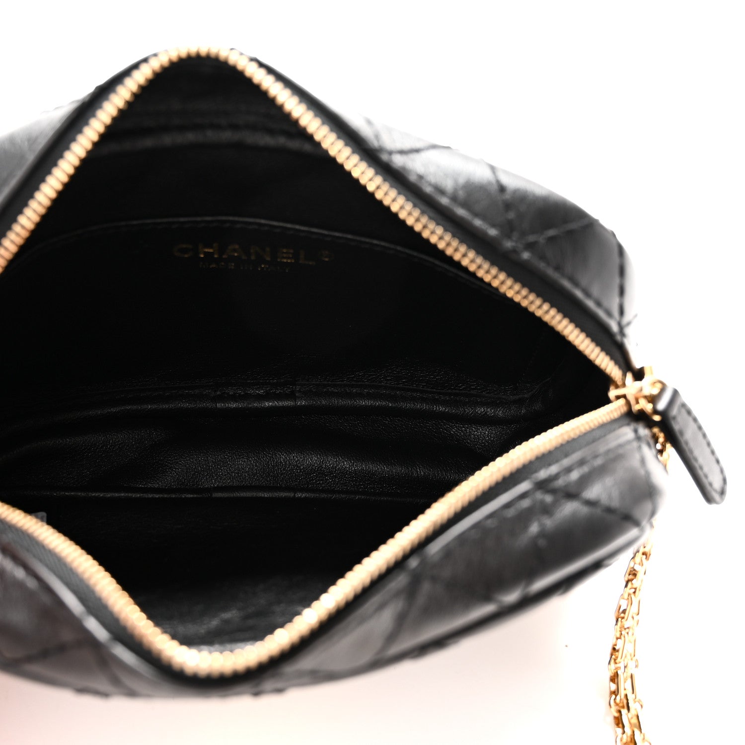 Chanel Aged Calfskin Quilted Mini Reissue Camera Case Black 5 of 10