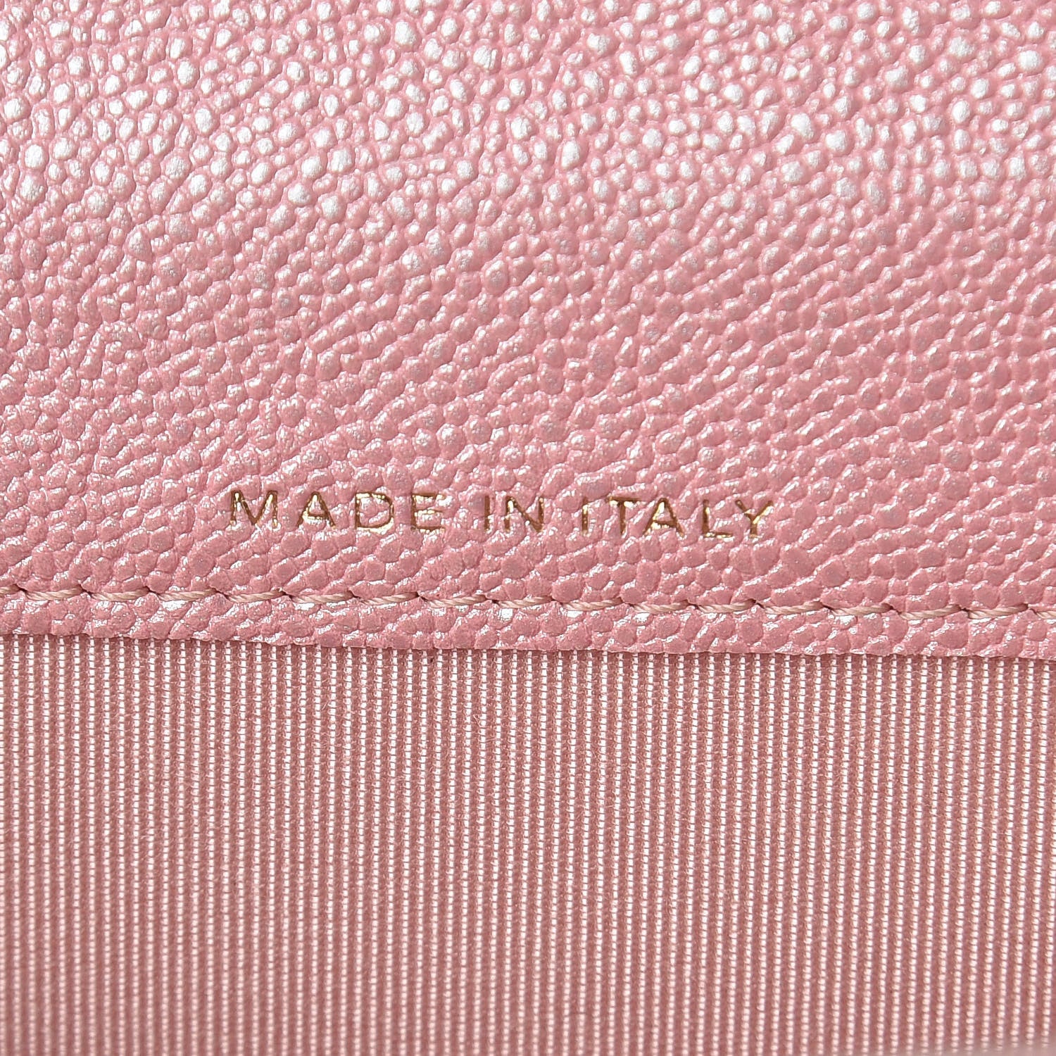 Chanel Iridescent Caviar Quilted Flap Card Holder Rose Pink 7 of 9