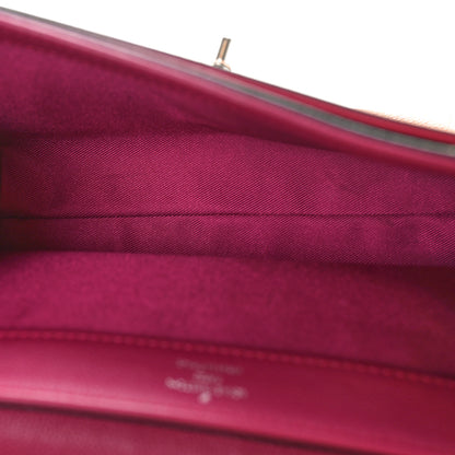 Louis Vuitton Calfskin Lockme II Chain Bag BB Grape Venus Raisin 5 of 9