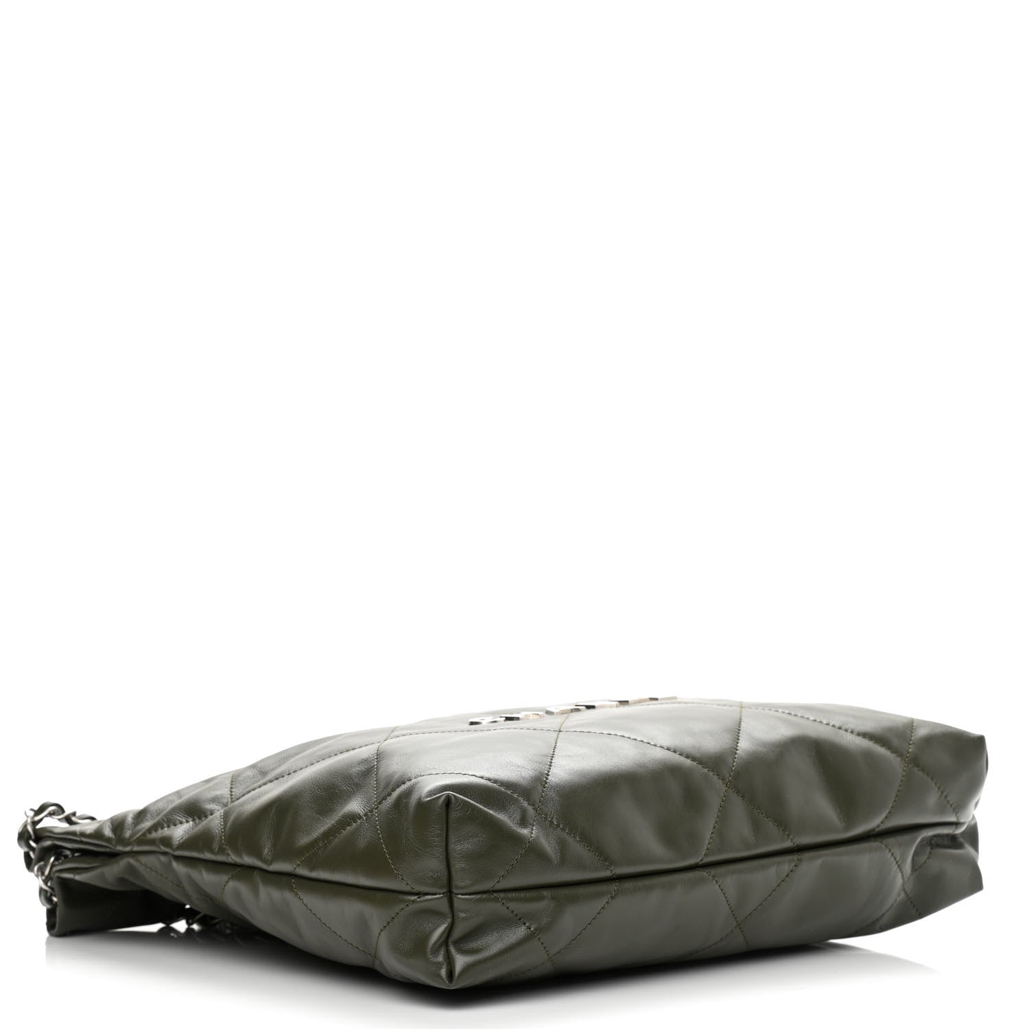 Chanel Shiny Calfskin Quilted Small Chanel 22 Khaki 5 of 10