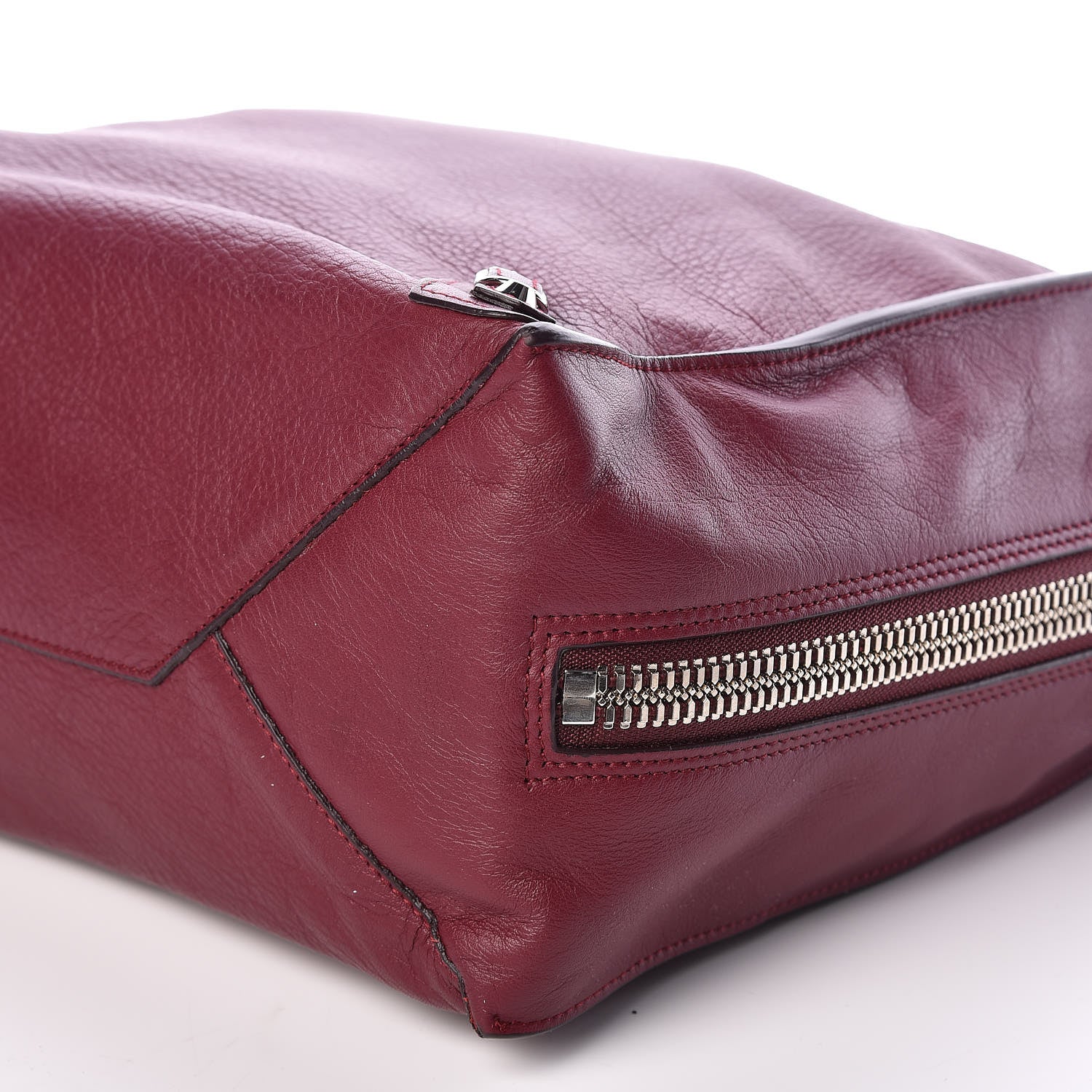 Balenciaga Veau Papier A5 Zip Around Tote Rouge Pourpre 6 of 9